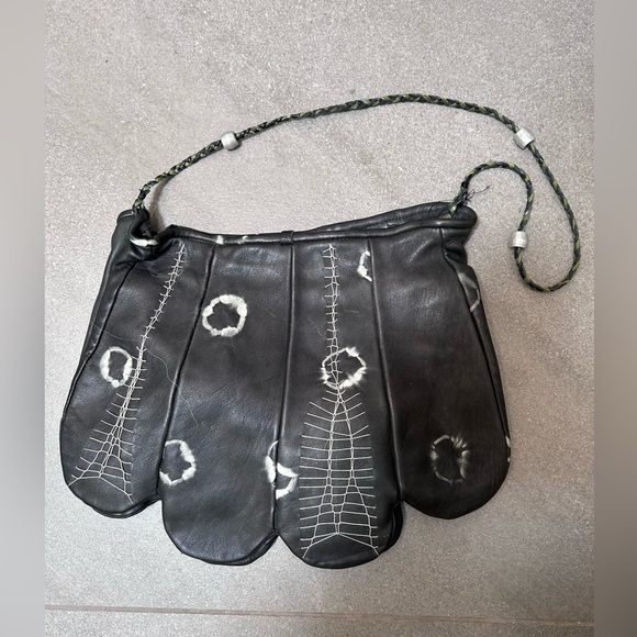 Konjo Red or Black Ethiopian Nappa Leather Designer Handbags - Picture 3 of 3